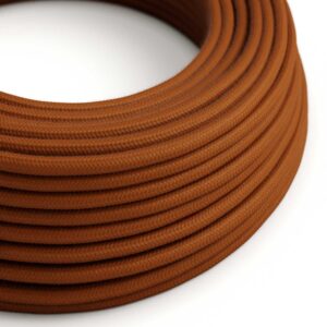 Câble électrique Rond Gaine De Tissu De Couleur Coton Tissu Uni Daim RC23