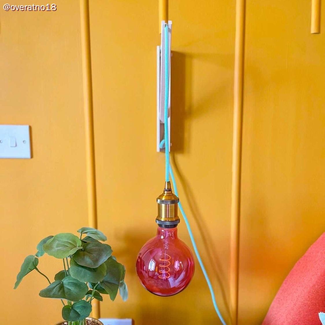 Câble électrique Rond Gaine De Tissu De Couleur Coton Tissu Uni Lait Menthe RC34 – Image 10