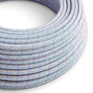Câble électrique Rond Gaine De Tissu Coton Lollipop RX09