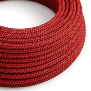Câble électrique Rond Gaine De Tissu De Couleur Effect 3D en relief Red Devil RT94