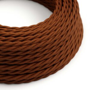 Câble électrique Torsadé Gaine De Tissu De Couleur Coton Daim TC23