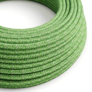 Câble électrique Rond Gaine De Tissu De Couleur Coton Bronte RX08